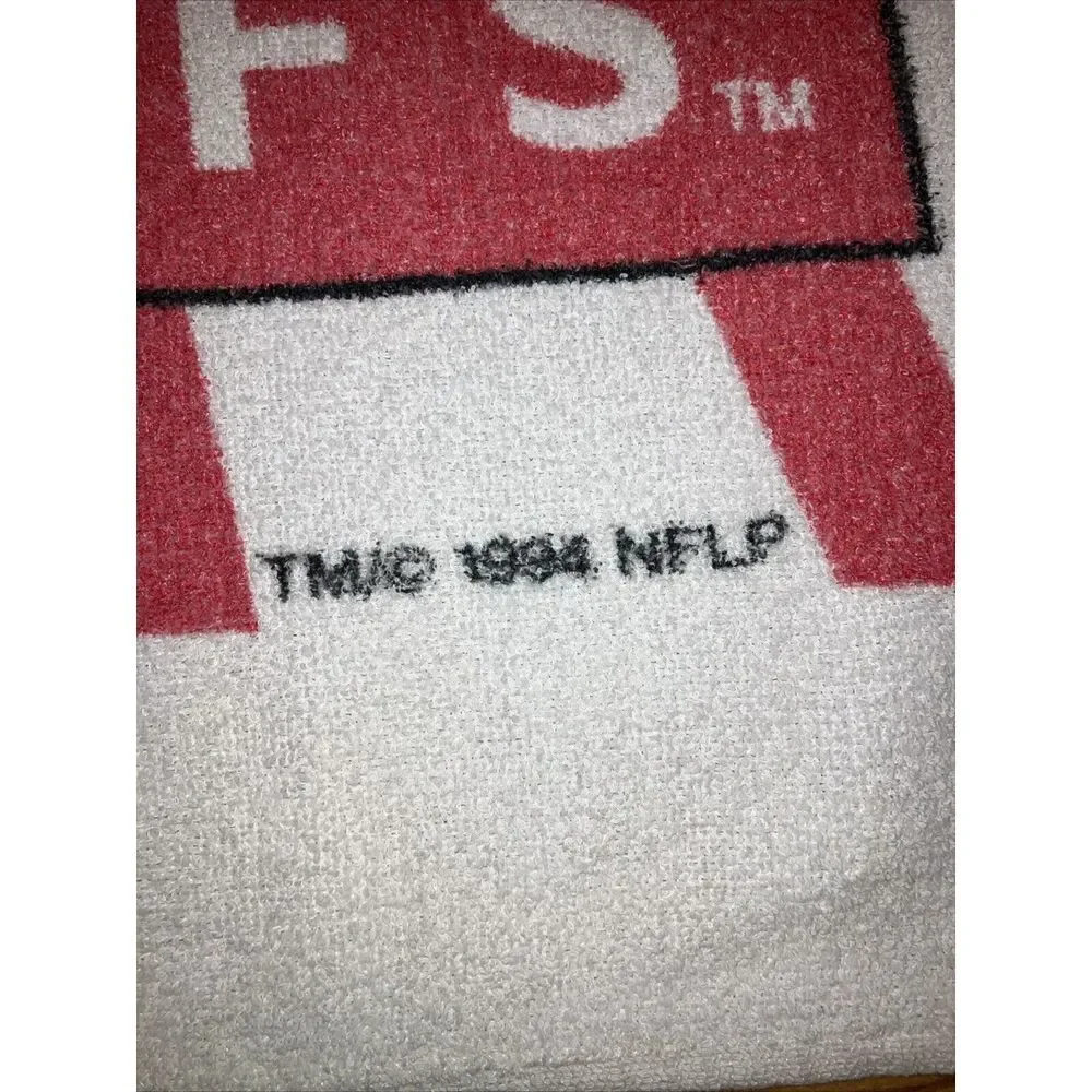 Vintage 90s‎ Kansas City Chiefs Taylor Swift Beach Towel 30x55 Made In The USA